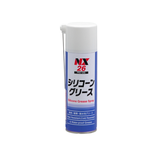 รูปของ NX 26 Silicone Grease Spray น้ำยาหล่อลื่น จาระบีทนต่อความร้อน ความเย็น กันน้ำ