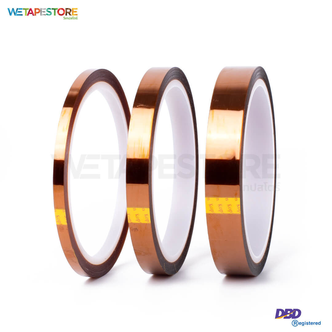 MT PI50 Polyimide Tape เทปโพลีอิไมด์ อำพัน 50 ไมครอน ไม่มีไลน์เนอร์
