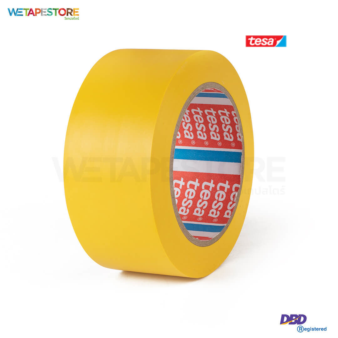 TESA Tesaflex 60760 Yellow PVC Floor Marking Tape