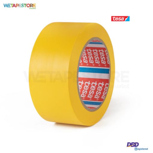 Picture of TESA Tesaflex 60760 Yellow PVC Floor Masking Tape